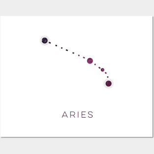 ARIES STAR CONSTELLATION ZODIAC SIGN Posters and Art
